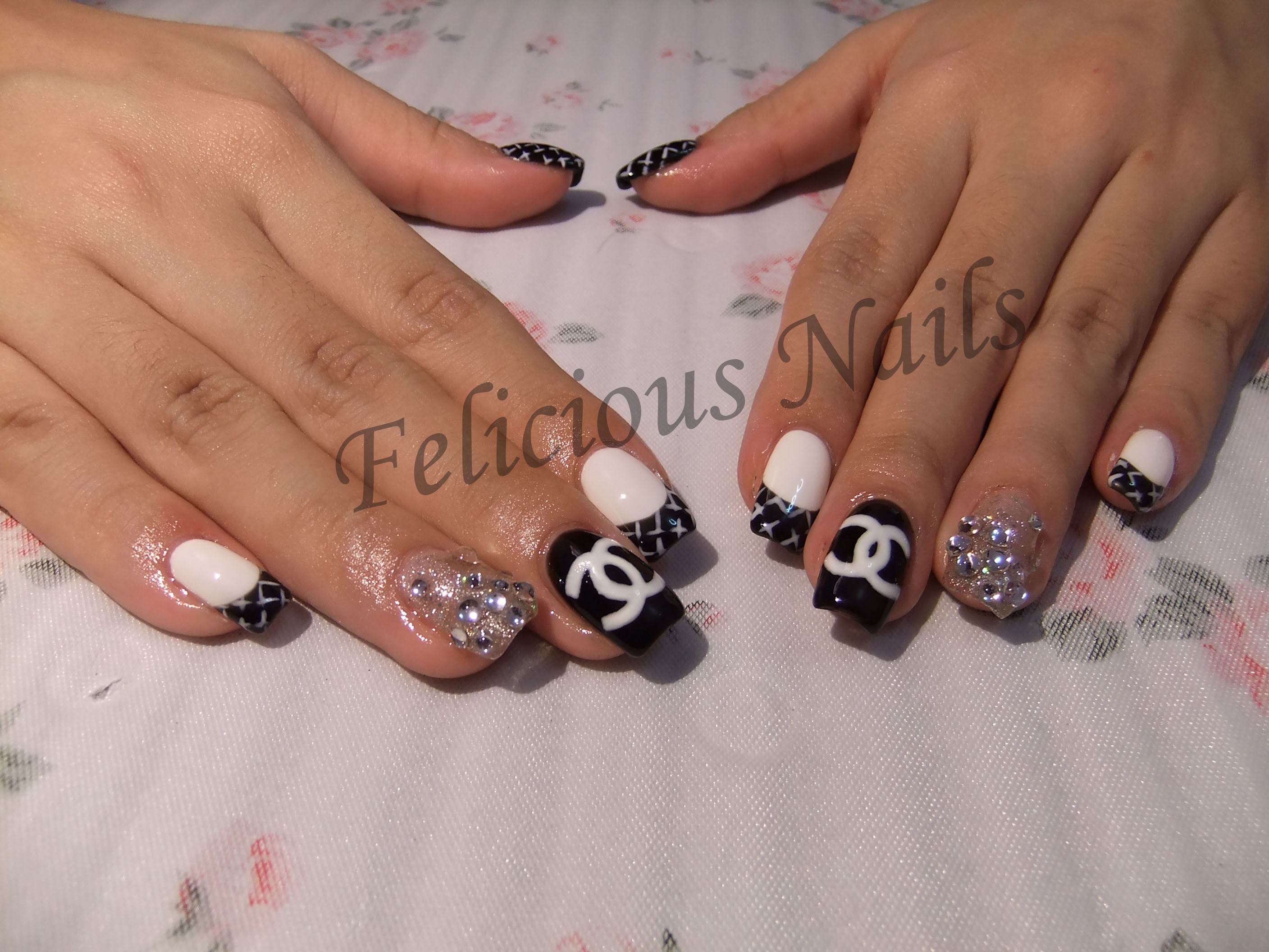 4th set of Chanel nails!